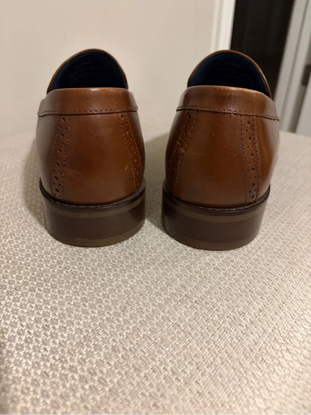 Johnston & Murphy XC4 Brown Leather Penny Loafers 8.5